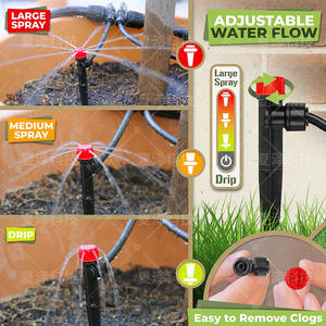 Kit de riego por goteo Carpathen con tubería de 1/2 pulgada y conexión rápida, sistema de riego para jardín, para flores y verduras - Product Image 2