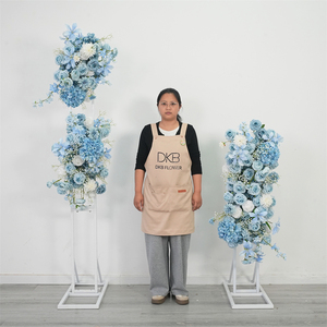 Nouvelles décorations florales pour mariage, fleurs artificielles en soie pour la décoration de fond de mariage - Product Image 3