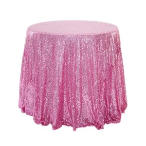 Premium Fancy Glitter Square <strong>Table</strong> Linen <strong>Cloth</strong> Covers 120" Big Payette Champagne <strong>Large</strong> Sequin Wedding Party <strong>Round</strong> Tablecloth - Product Image 4