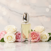 Botol Parfum Kaca Aroma Garden PGB702 Nano Oud Dengan Tutup Kayu, Cetakan Sampo Ambar 6ml Roll-on Bebas BPA, Segel Gabus Warna-warni
