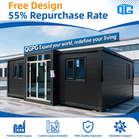 Maisons conteneurs, maisons préfabriquées extensibles, maison modulaire préfabriquée, mini maison mobile pliable, petite maison portable