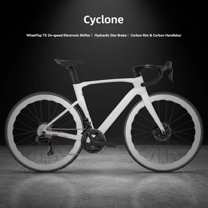 Vélo de course aérodynamique CYCLONE 8,8 kg léger, 24 vitesses, groupe électronique sans fil, freins à disque hydrauliques, pour le cyclisme de compétition - Product Image 1