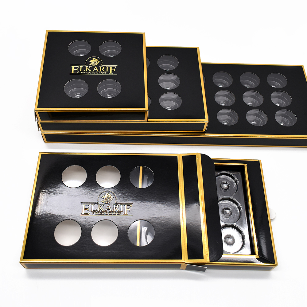 New Design Customized Size Color Logo Hot Sales New Design Printing Rigid Cardboard Package Luxury Chocolate Packaging Gift Box