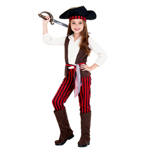 <span class=keywords><strong>Costume</strong></span> <span class=keywords><strong>da</strong></span> <span class=keywords><strong>Pirata</strong></span> <span class=keywords><strong>per</strong></span> Bambini con Pantaloni a Righe, Gilet, Cappello e <span class=keywords><strong>Accessori</strong></span> <span class=keywords><strong>per</strong></span> Spettacoli Teatrali in Stile Western, Colore Personalizzabile - Product Image 3