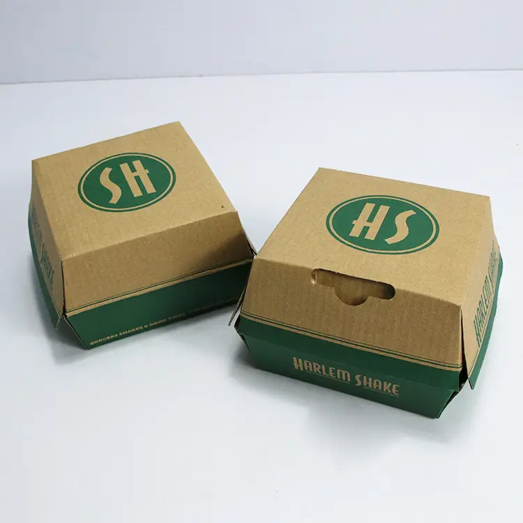 Caixas De Hambúrguer Ondulado Caixas togo impressas personalizadas