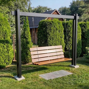 Dondolo a Dondolo in Bambù da Esterno, Sedia <span class=keywords><strong>Sospesa</strong></span> Doppia per Giardino e Cortile - Product Image 3