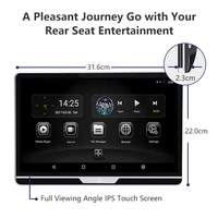 Moniteur de voiture 13,3 pouces en gros, divertissement pour passagers, siège arrière, TV Android, moniteur d'appui-tête de siège arrière, écran tactile MVP
