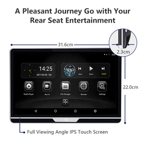 Moniteur de voiture 13,3 pouces en gros, divertissement <span class=keywords><strong>pour</strong></span> passagers, siège arrière, <span class=keywords><strong>TV</strong></span> Android, moniteur d'appui-tête de siège arrière, écran tactile MVP - Product Image 2