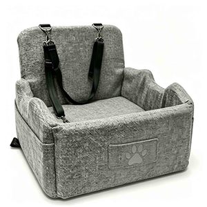 Siège de voiture pour chien pour petits et moyens animaux de compagnie, siège surélevé avec mousse orthopédique alvéolée, siège rehausseur pour voiture, lit pour chien - Product Image 5