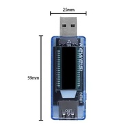 Probador de Corriente y Voltaje USB de Alta Precisión con Pantalla LCD para Detección de Cables de Cargador de Teléfono y Banco de Energía con Protección de Circuito