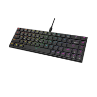 AIKUN GX9680U Ultra ince kablolu oyun klavyesi, RGB arka ışık, 68 tuşları kısa 50M mekanik anahtarı ve klavye tuşları, tip-c portu