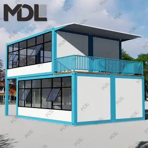 Brésil maisons modulaires modernes de luxe prêtes à l'emploi structure en acier léger préfabriqué