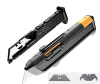 Couteau utilitaire multifonctionnel de type magazine, lame détachable robuste, outil de coupe, de raclage et de dénudage de fils, OEM SK5 haute teneur en carbone