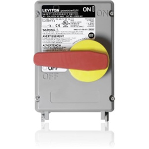 New and Original Leviton LDS30-AX 30 Amp Non-Fused PowerSwitch DisconnectSwitch 600 Volt Non-Metallic Good Price