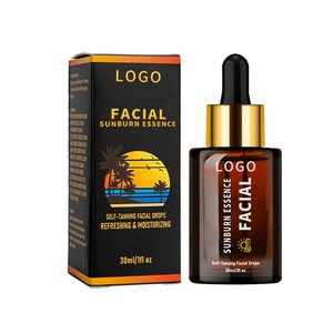 Esencia para quemaduras solares faciales, 30ml, gotas autobronceadoras faciales, hidratante refrescante - Product Image 1