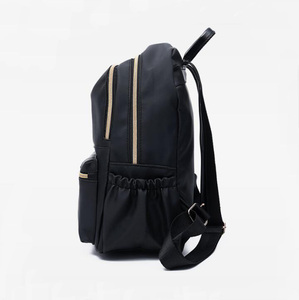 La flor de las mujeres bolsas para la escuela adolescente chicas diseñador de las mujeres, mochila mujer viajar en negro - Product Image 4
