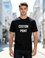 T-shirts décontractés personnalisés imprimés avec n'importe quel texte/logo/image, couleur au choix, polyester/coton, impression par transfert thermique, respirants, séchage rapide
