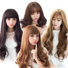 Haute qualité 30 pouces vague dentelle avant perruque Anti-humide fibre synthétique brun clair dentelle utilisation quotidienne longue perruque - Product Image 1