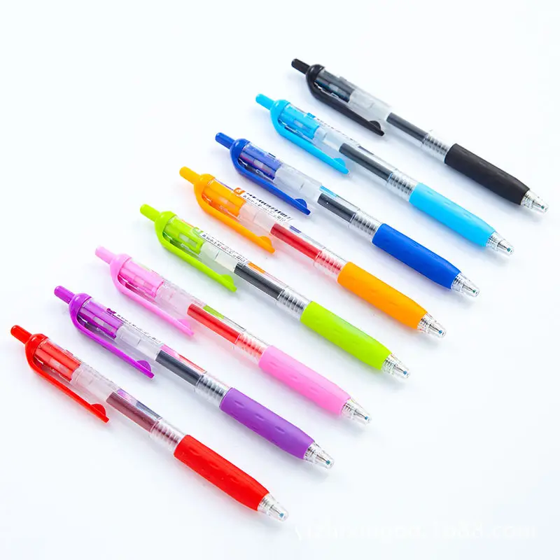 8 색 빠른 건조 잉크 리필 사용자 정의 로고 젤 펜 저렴한 가격