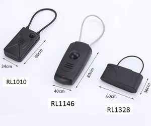 Shopping Mall RF AM Anti-theft EAS Self Alarm Hang Tag For Bag Retail Alarm Security System Self Alarm Tags With Lanyard