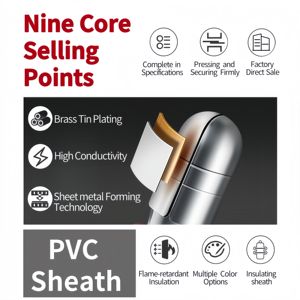 <span class=keywords><strong>ขั้ว</strong></span>ต่อขั้วปลายสายไฟตัวผู้แบบหัวกระสุนถอดออกได้เร็วทำจาก PVC ทองแดงหุ้มฉนวนกันน้ำได้รับการรับรองจาก cnxi CE - Product Image 4