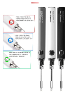 Fer à souder USB 5V 8W, stylo de soudage sans câble, pratique pour la maison et l'extérieur, réparation de soudure, outil de service multifonction - Product Image 2