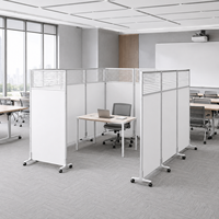 Panneaux acoustiques pliables autoportants, cloisons absorbantes du son pour bureaux commerciaux intérieurs, panneaux de séparation en MDF/Plexiglas Aluminium