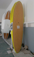 OEM Planche de SUP en fibre de verre époxy en bois massif et dur personnalisée planche à pagaie debout prix bon marché d'usine planche de surf en PVC pour enfants sports nautiques