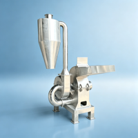 Broyeur à marteaux électrique en acier inoxydable résistant à l'usure, facile à nettoyer, broyeur alimentaire, pulvérisateur à mailles multi-spécifiques pour céréales, épices, herbes