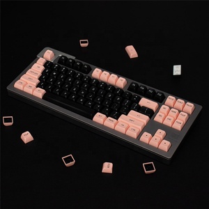 Teclas de Doble Color Negro-Rosa, 150 Teclas, Perfil MSA, Dos Colores, Tecla Enter ISO 7U, Barra Espaciadora para Teclado Mecánico <span class=keywords><strong>GK61</strong></span>/68/71/84/87 - Product Image 4