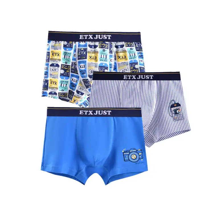 Breathable and Soft Cotton Striped Pattern Teenager Boy′ S Underwear -  China Boy Shorts and Men Underwear price