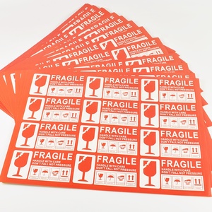 Giao Hàng Nhanh Đã Sẵn Sàng Để Vận Chuyển Nhãn Dán Kính Mỏng Manh Biểu Tượng Mong Manh Nhãn Cảnh Báo Hàng Hóa - Product Image 1