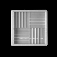 Moule à Pavé en Plastique pour Allée, Moule Interverrouillable en PVC pour Dalles en Béton