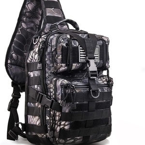 Sac de poitrine tactique pour homme en plein air, sac messager imperméable en Oxford, sac de poitrine de randonnée, sac de poitrine tactique Molle, sac à bandoulière - Product Image 1