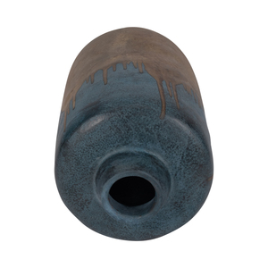 Vaso in terracotta bicolore, decorazione d'arredo per soggiorno, camera da letto, ufficio, scrivania, consolle. - Product Image 5