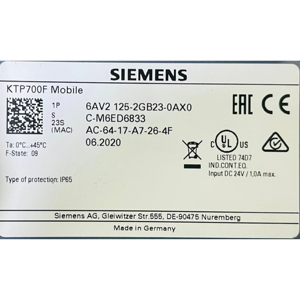 โมดูล HMI PLC 6AV2125-2GB23-0AX0 Ktp700f ของแท้ใหม่ได้รับการรับรอง CE จาก CE - Product Image 5