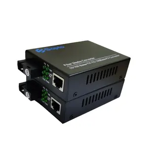 Convertitore multimediale in fibra ottica 1x9 BIDI 20km 40km 60km interfaccia SC a RJ45 convertitore multimediale in fibra ottica 10/100M