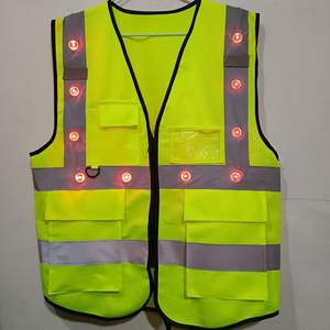 <span class=keywords><strong>Gilet</strong></span> de sécurité Roadsafe LOGO Veste de sécurité haute visibilité <span class=keywords><strong>Gilet</strong></span> de sécurité lumineux à LED avec bandes réfléchissantes Idéal pour les coureurs, les travailleurs et les cyclistes - Product Image 4