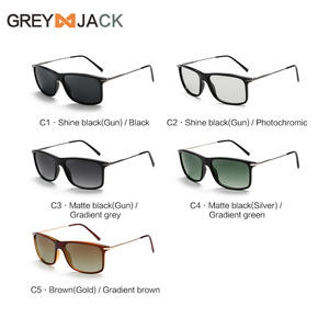 Gafas de Sol Polarizadas para Hombre Greyjack, Montura Negra TR90, Lentes TAC, Protección UV400, para Conducir, Aire Libre y Moda - Product Image 5