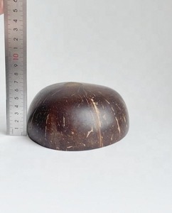 <b>Coconut</b> <b>Shell</b> Polished Soup Bowl with Spoon Bohemian Handicrafts Custom Logo Wedding Eco Friendly Handmade Serving Bowl - Product Image 3