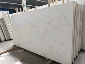 Tùy chỉnh thanh lịch thiết kế hiện đại karacata đá trắng thạch anh Vanity đầu bền lớn slab cho nhà bếp Countertop bảng <span class=keywords><strong>Top</strong></span> - Product Image 3