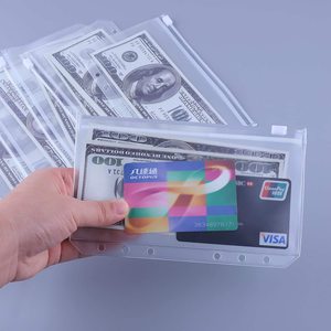 Cash Zipper Envelopes Binder Organizer, Money Saving Cash Envelope Budget System Binder, A6 A5 Budget Binder Cash Envelopes
