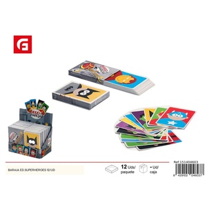Edizione supereroi carte da gioco 12 unità-giochi da tavolo e giocattoli educativi