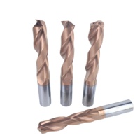 Foret hélicoïdal industriel à refroidissement interne en carbure 3D/5D/8D pour acier trempé et outils de perçage métallique