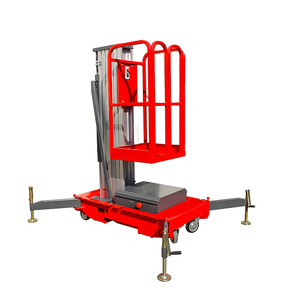 מעלית הרמה ניידת מאלומיניום עם תורן יחיד, הידראולית, אנכית וחשמלית - Product Image 3