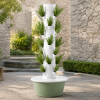 Tour de jardinage verticale à arrosage automatique - Système de culture hydroponique avec minuterie pour un entretien facile