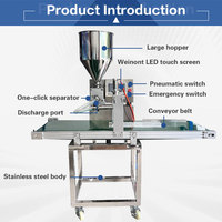 ZD200-F1 Automatische Quantitative Abfüllmaschine Donut-Maschine Kleinunternehmer-Ideen Bäckereiausrüstung für Kuchenhersteller