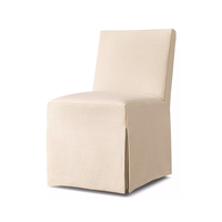 Fauteuil élégant à roulettes, chaise de salle à manger moderne, ensemble de chaises de salle à manger de luxe, mobilier de maison pour appartement, doux et confortable