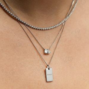 <span class=keywords><strong>Collana</strong></span> <span class=keywords><strong>con</strong></span> Ciondolo Rettangolare Personalizzabile in <span class=keywords><strong>Oro</strong></span> 18k Gemnel, Gioiello di Moda - Product Image 6