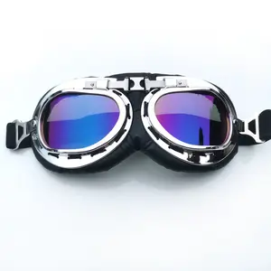 공장 도매 빈티지 안티 UV 400 오토바이 안경 자전거 선글라스 전술 스포츠 스키 안경